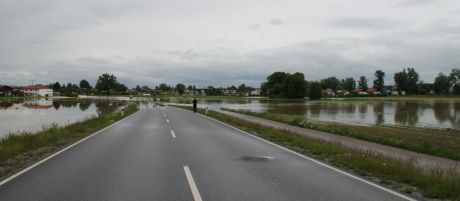 Überschwemmung Schwaig Rosenheim 2013